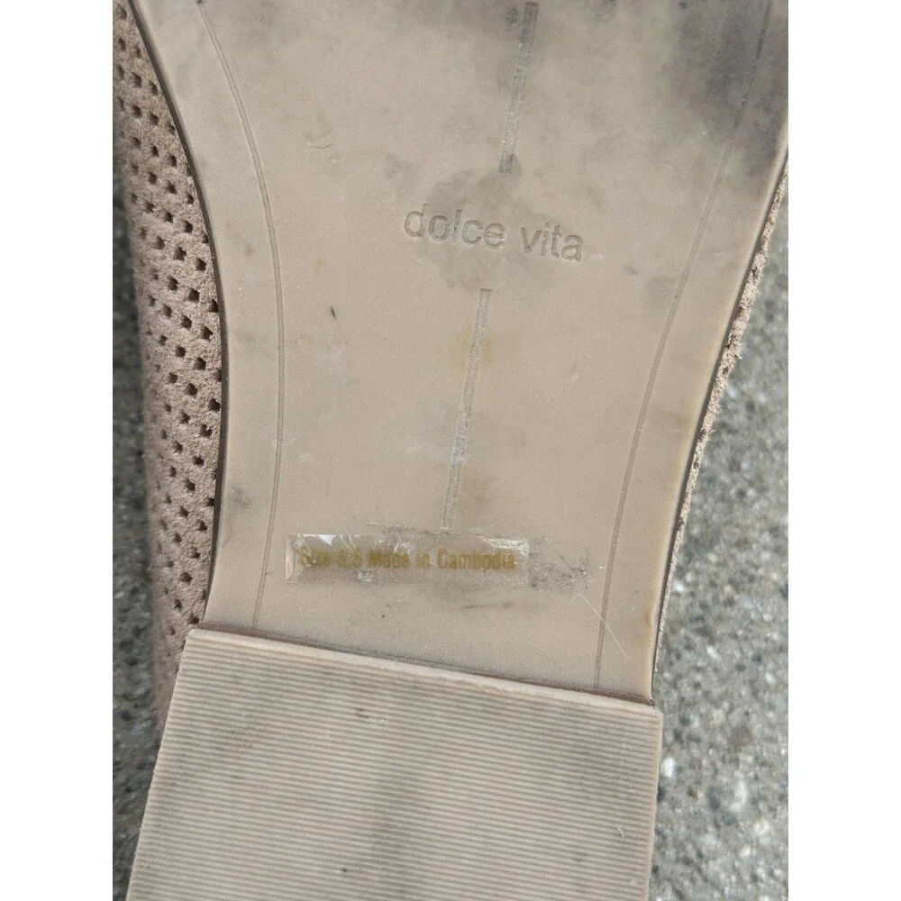 Dolce Vita Brevyn Mules Taupe Suede Women Size 8.5